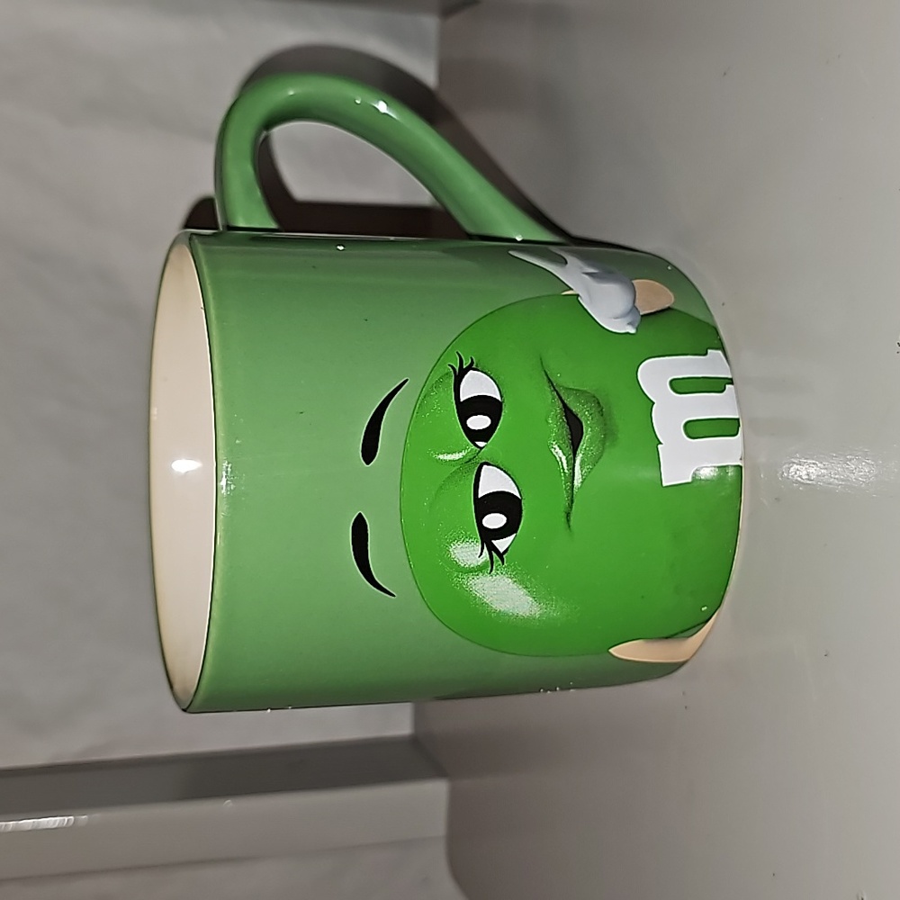 Green M&M Mug